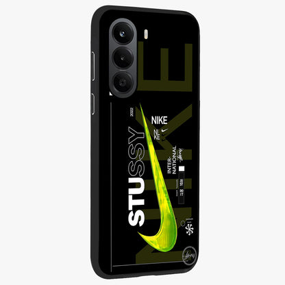 Neon Street Edition Glass Case upright view showcasing colorful neon artwork with modern street culture theme.