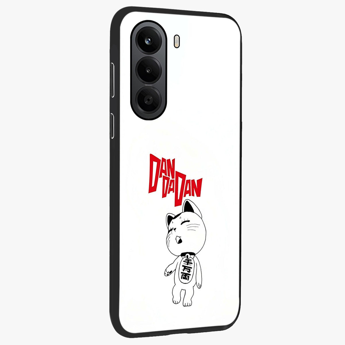 Playful Spirit Charm Glass Case upright view showcasing vibrant charm artwork with fun artistic theme.