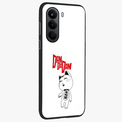 Playful Spirit Charm Glass Case upright view showcasing vibrant charm artwork with fun artistic theme.