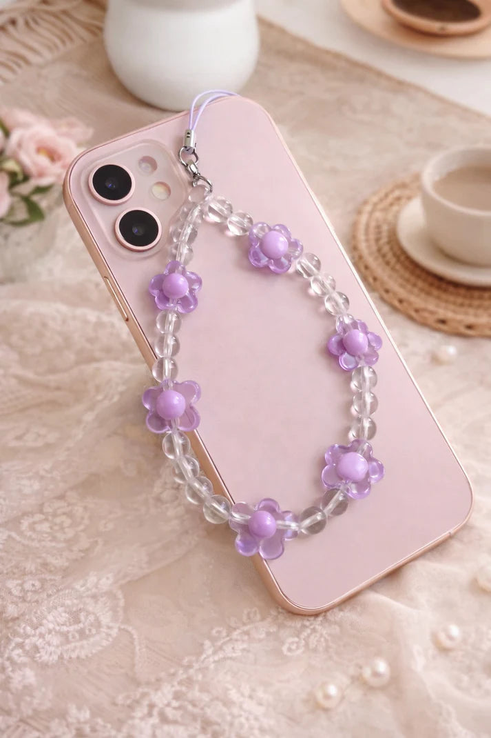 Rani Pink Daisy Flower Phone Charm