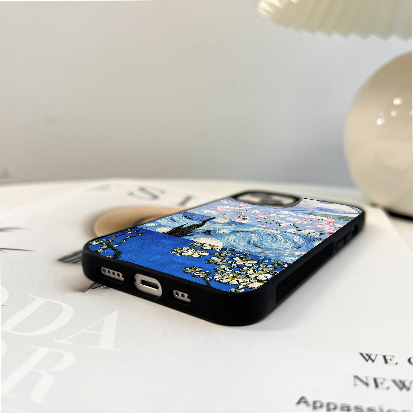 Starry Blossom Skies Glass Case