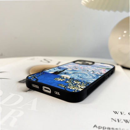 Starry Blossom Skies Glass Case