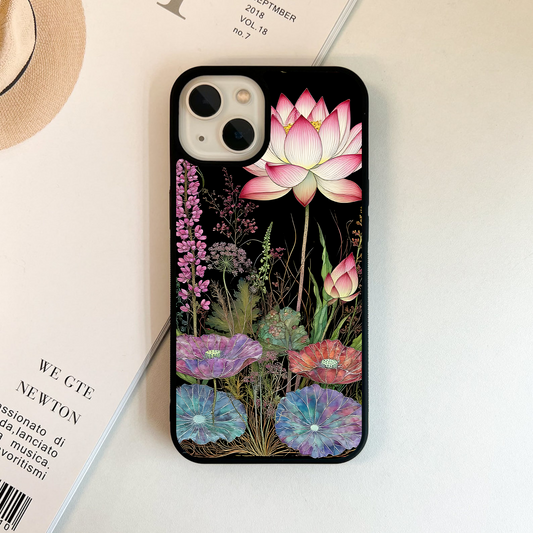 Mystic Lotus Bloom Glass Case