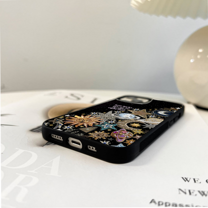 Lucky Cosmic Glow Quote Glass Case