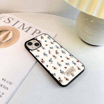 Minimalistic Flower Mesmerize Pattern Glass Case