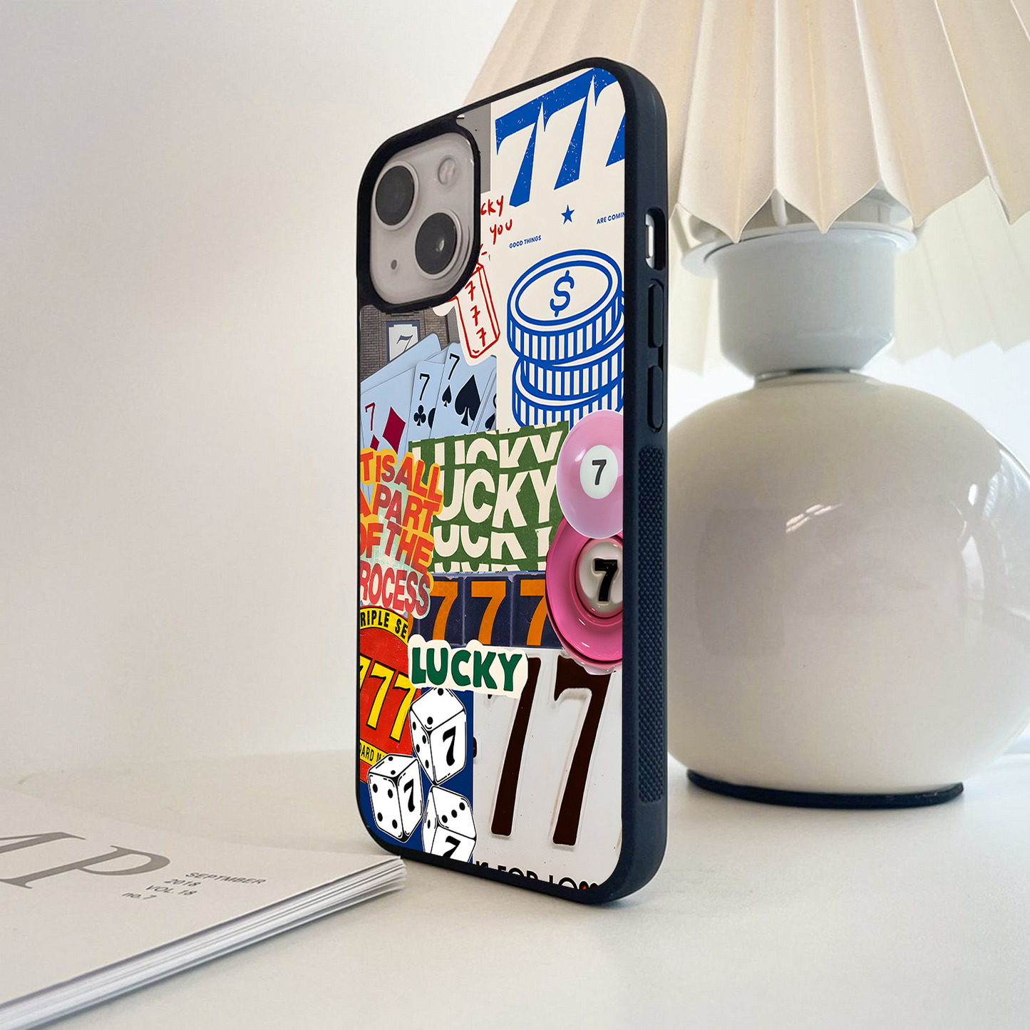 Lucky Seven Vibes Glass Case