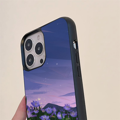 Dark Night Pattern Glass Case