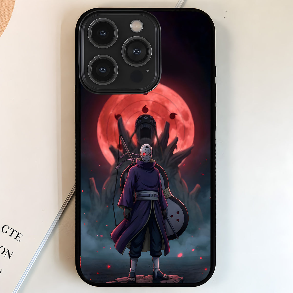 Naruto Obito Moon Glass Case