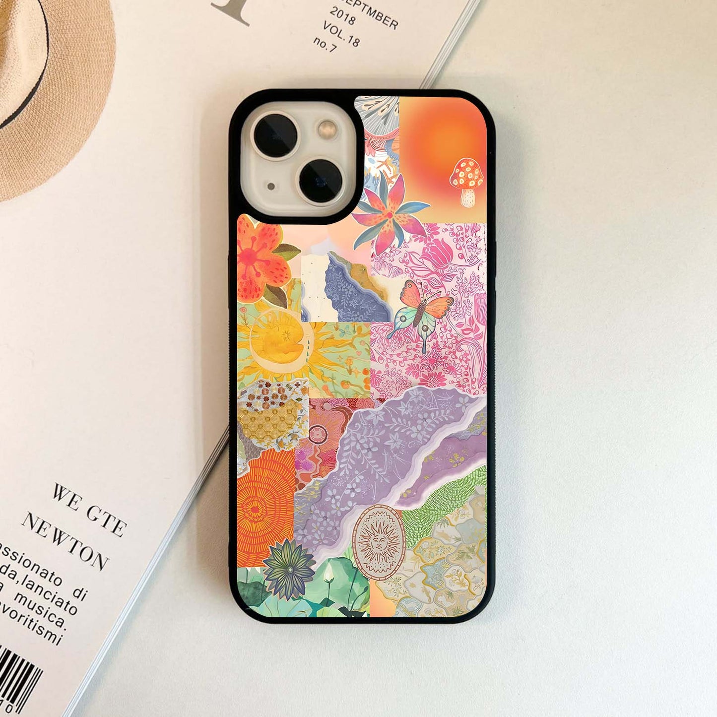 Bohemian Summer Collage Glass Case