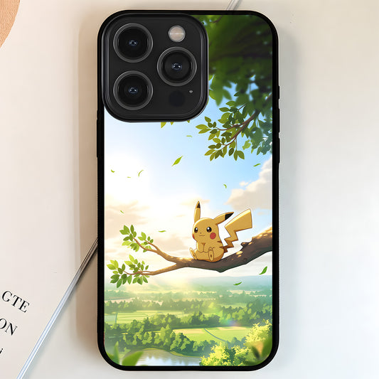 Pokemon Pikachu Peace Glass Case