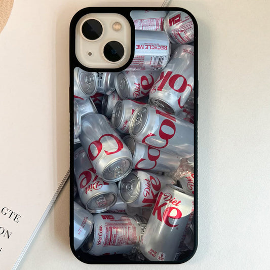 Diet Coke Silver Crush Glass Case