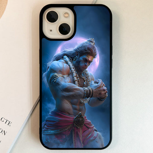 Moonlight Hanuman Divine Glass Case