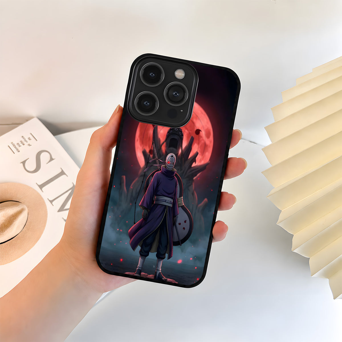 Naruto Obito Moon Glass Case