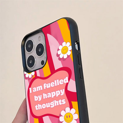 Happy Quote Glass Case