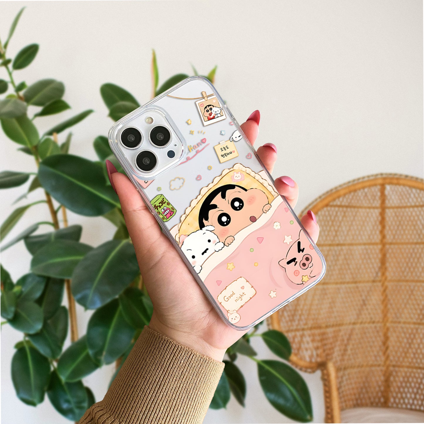 Sweet Dreams Shinchan Clear Silicon Cover