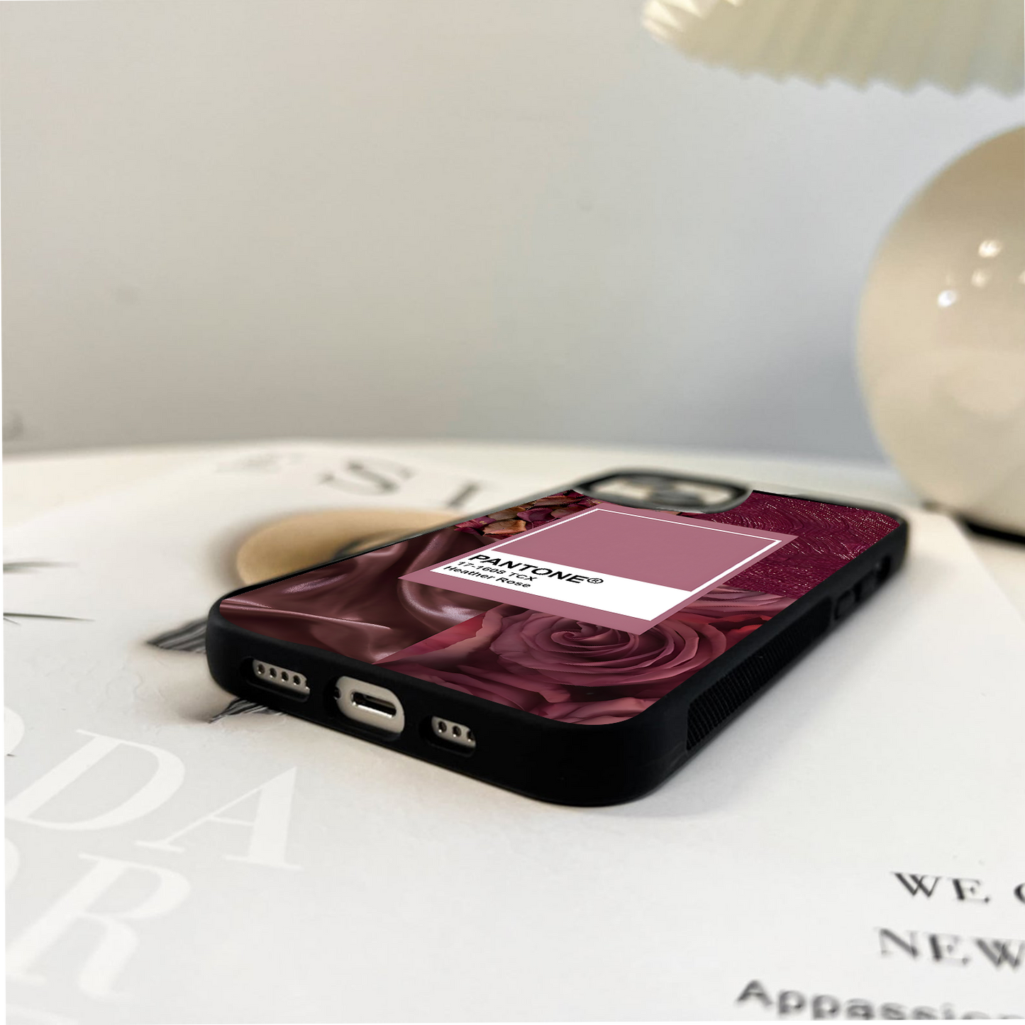 Pantone Heather Rose Glass Case