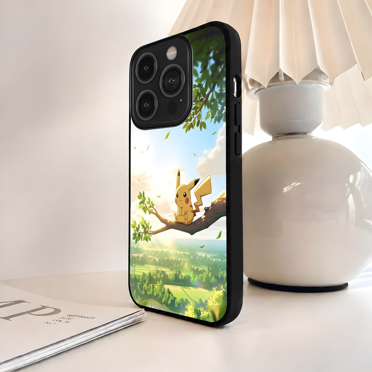 Pokemon Pikachu Peace Glass Case