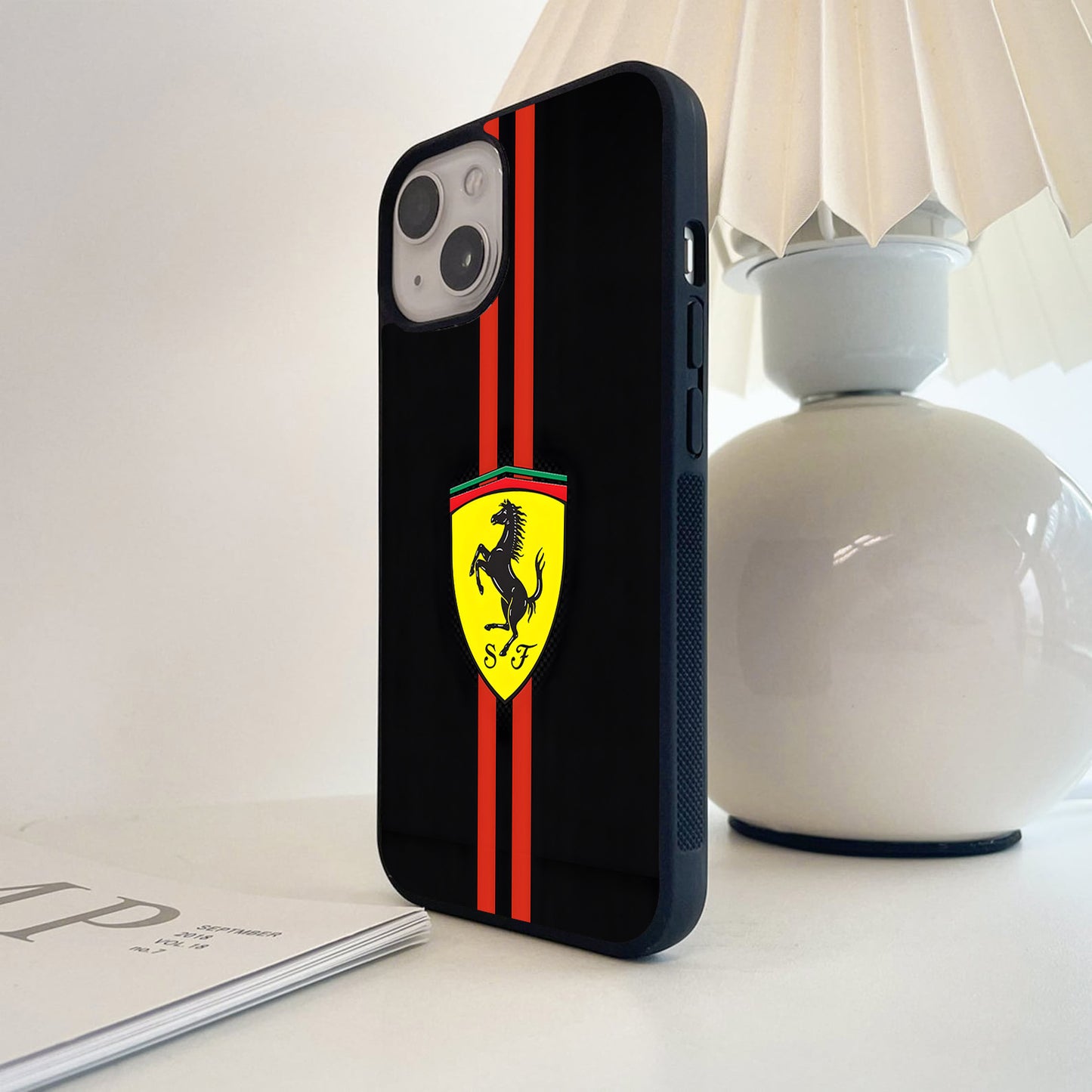 Ferrari Carbon Racing Shield Glass Case