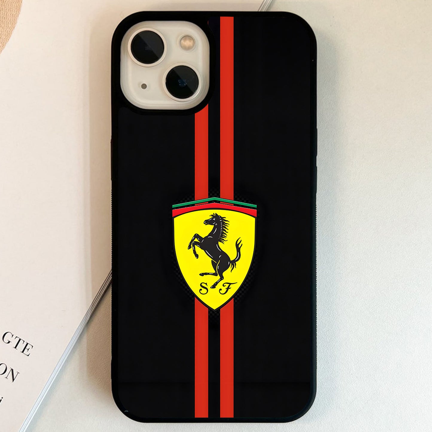 Ferrari Carbon Racing Shield Glass Case