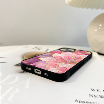 Blush Luxe Bloom Glass Case