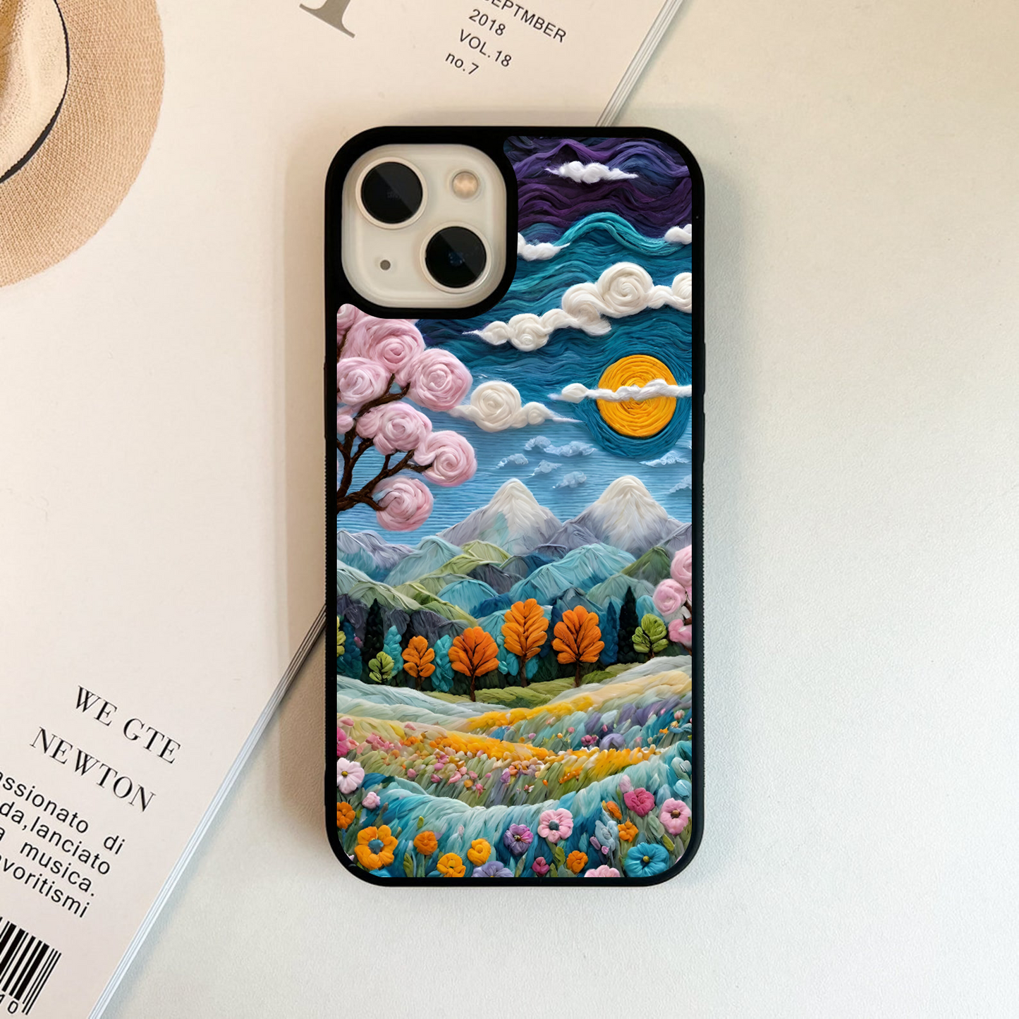 Whimsical Yarn Valley Glass Case