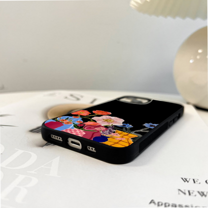 Blooms And Brushes Glass Case