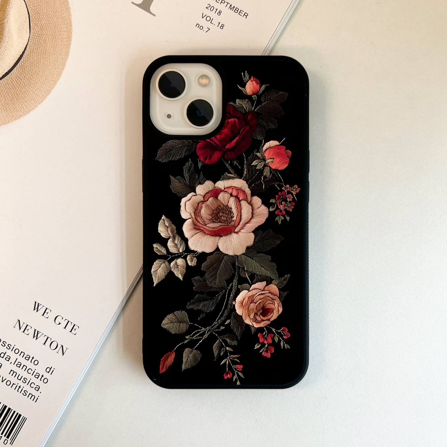 Velvet Rose Bloom Glass Case