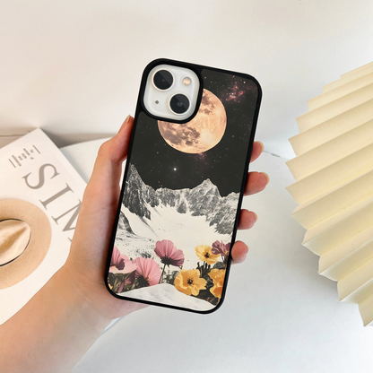 Moonlit Floral Peaks Glass Case