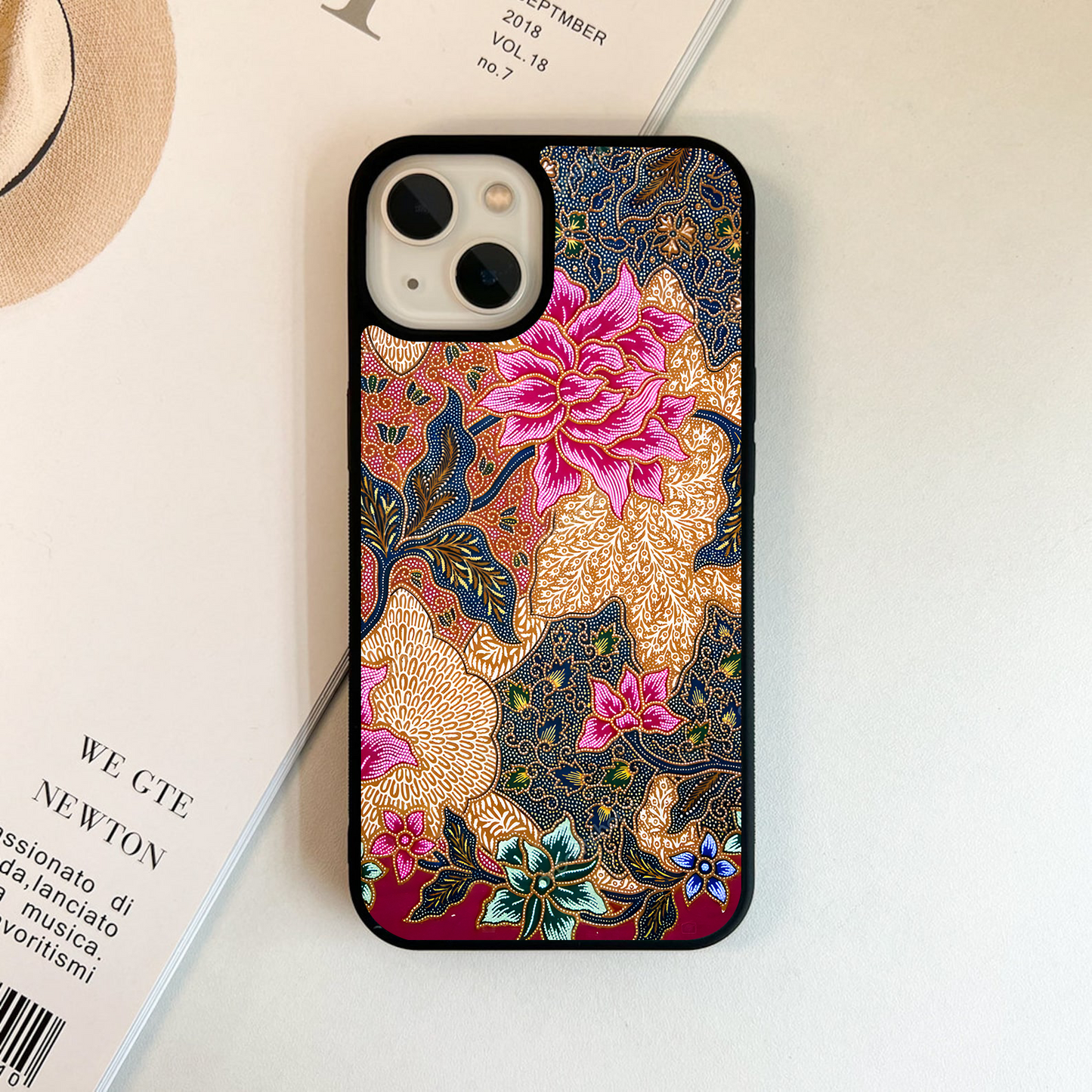 Vintage Floral Muse Glass Case