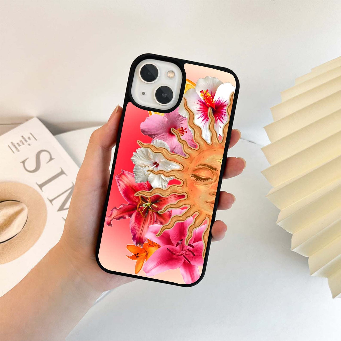 Radiant Sun Bloom Glass Case