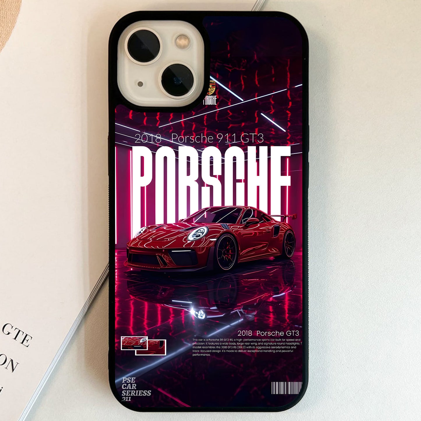 Porsche Neon GT3 Nights Glass Case