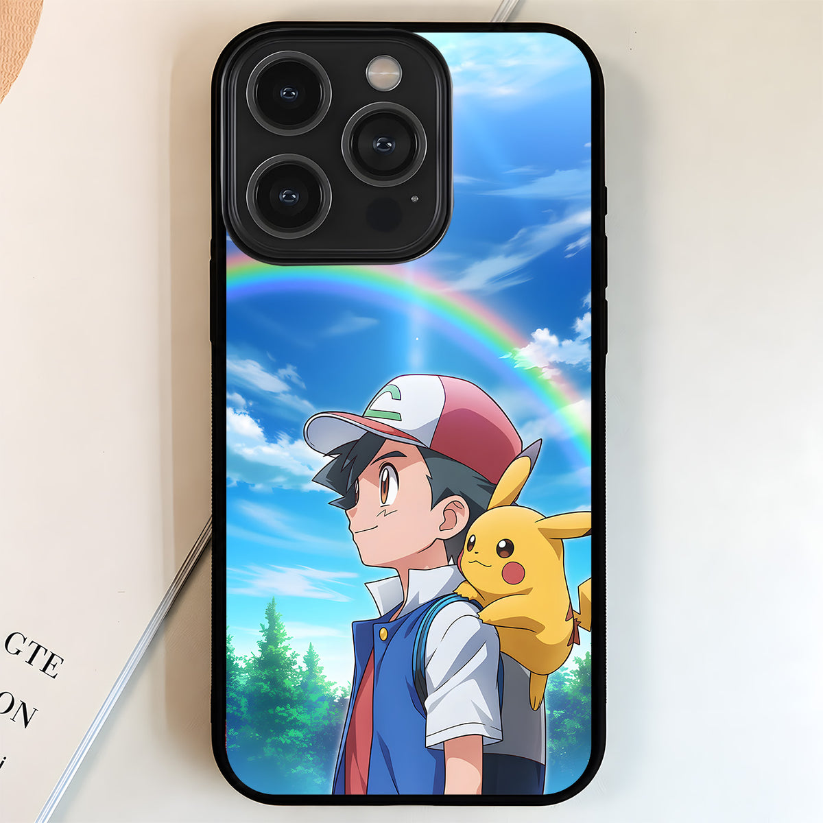 Pokemon Rainbow Journey Glass Case