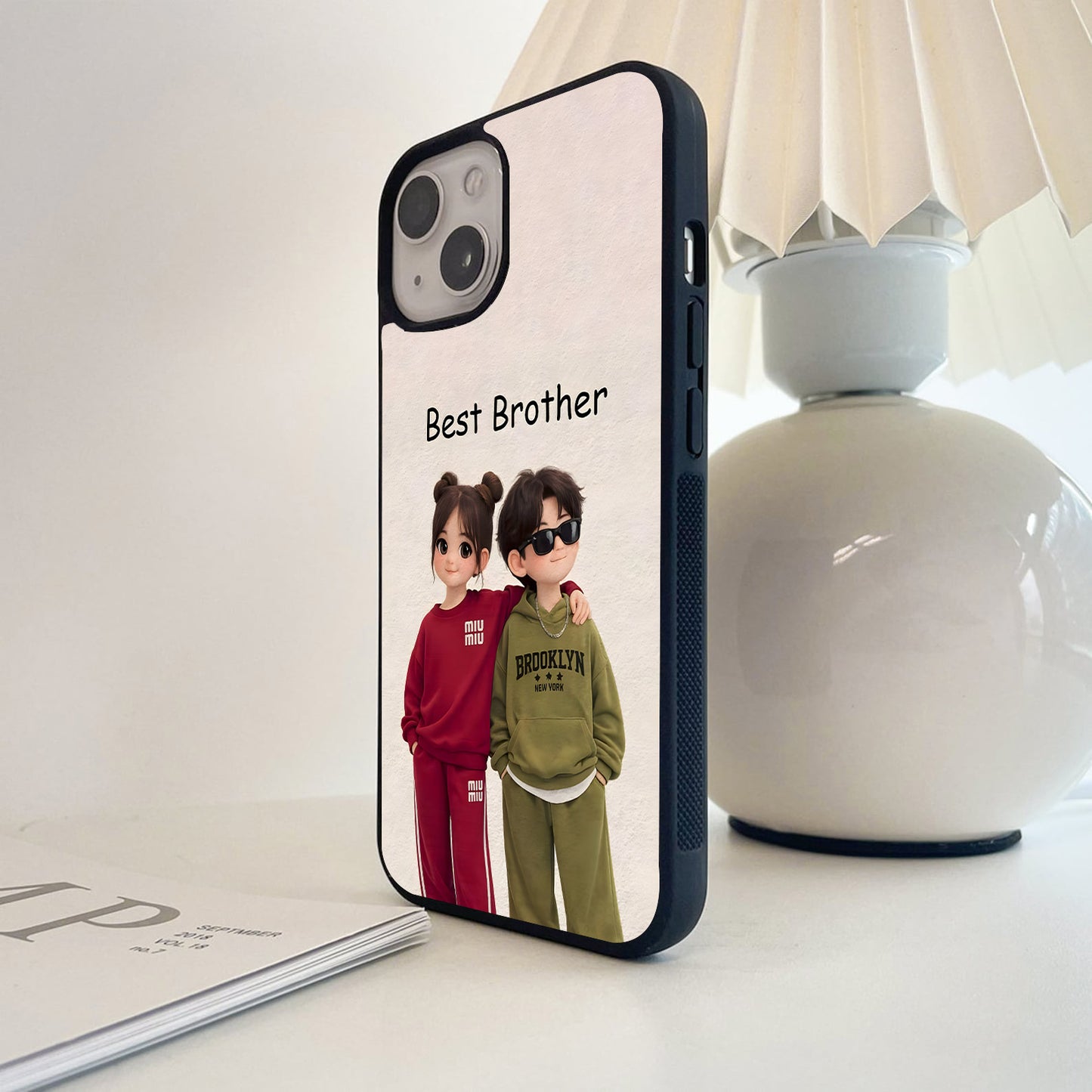 Forever Brother Goals Glass Case