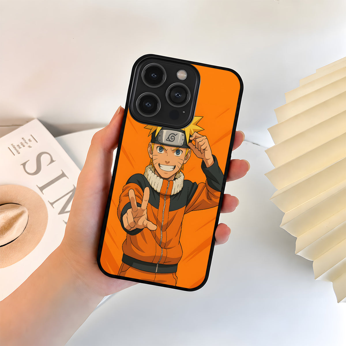 Naruto Playful Pose Glass Case