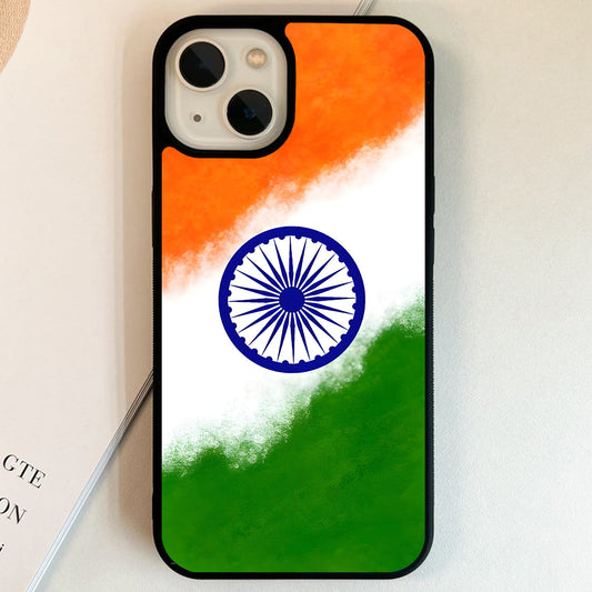 Indian Flag Tricolor Glass Case