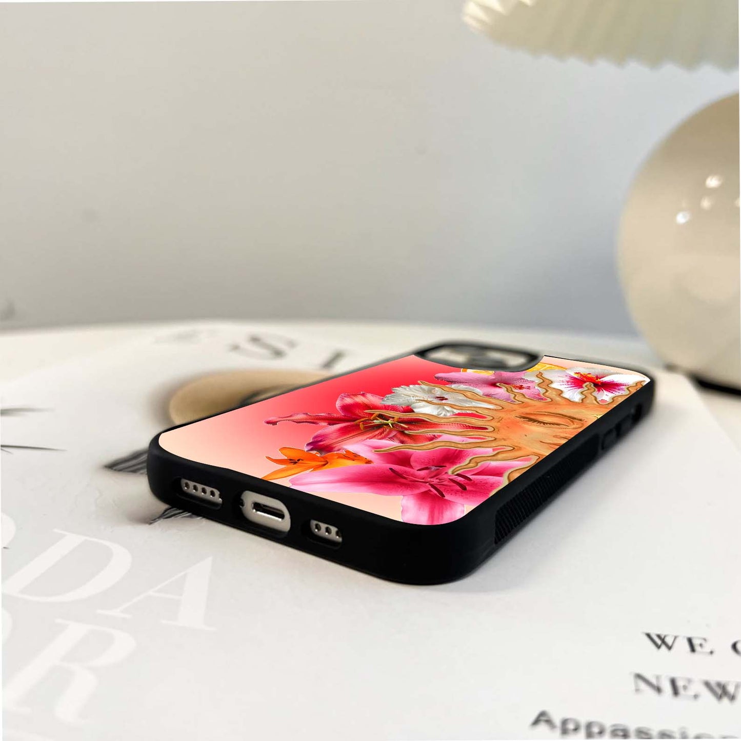 Radiant Sun Bloom Glass Case