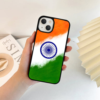 Indian Flag Tricolor Glass Case