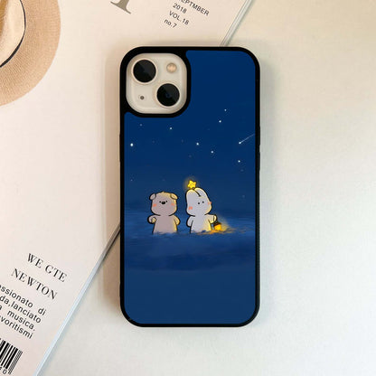 Starry Night Bunny Glass Case
