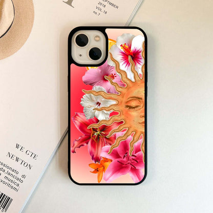 Radiant Sun Bloom Glass Case