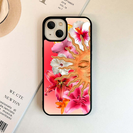 Radiant Sun Bloom Glass Case
