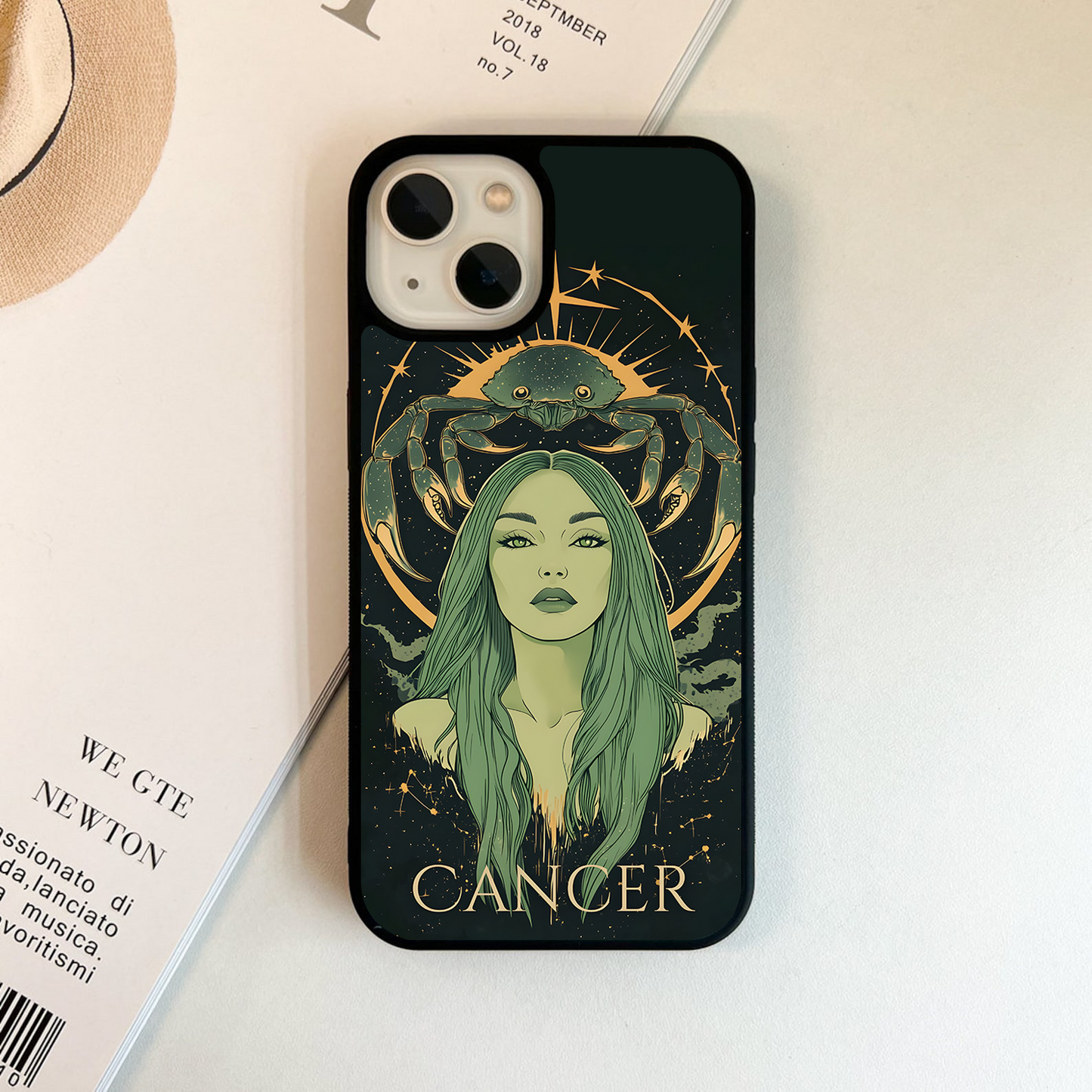 Zodiac Cancer Sign Glass Case