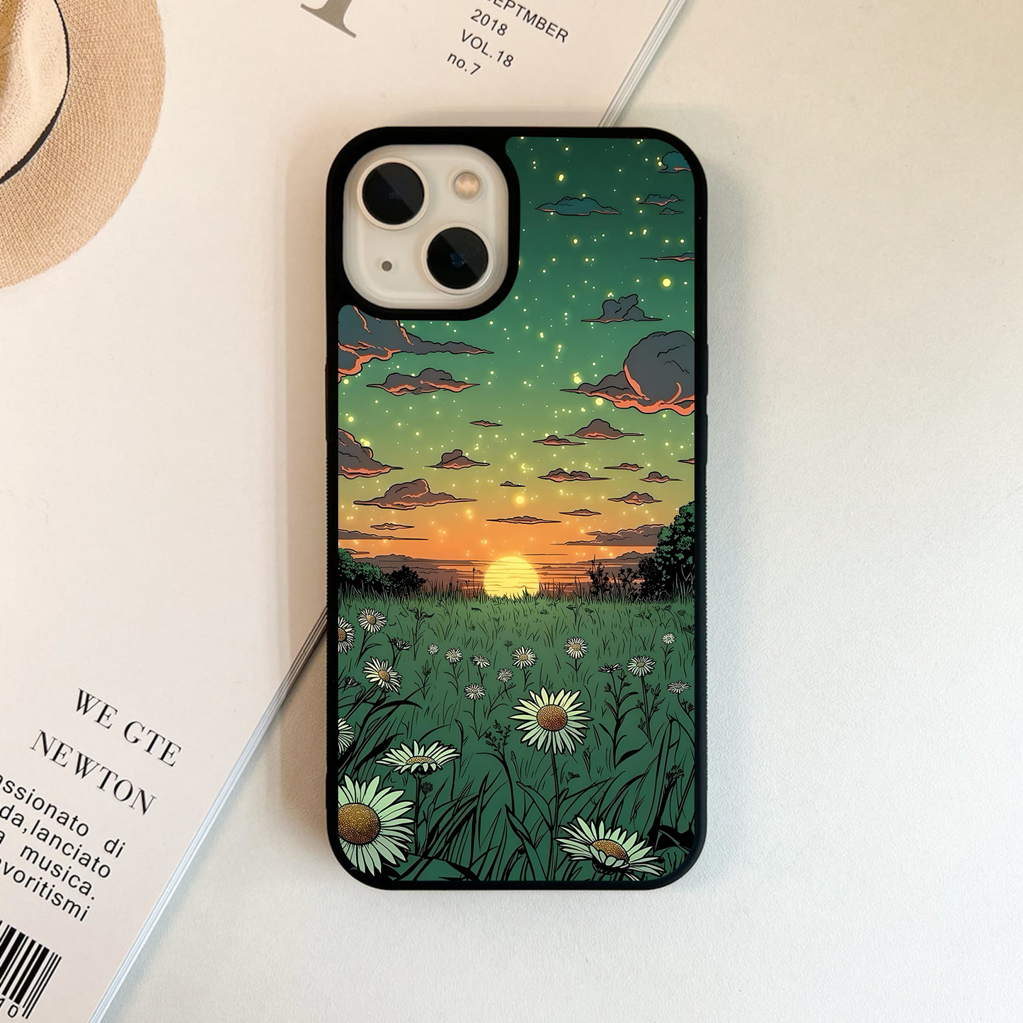 Blossom Cottage View Glass Case