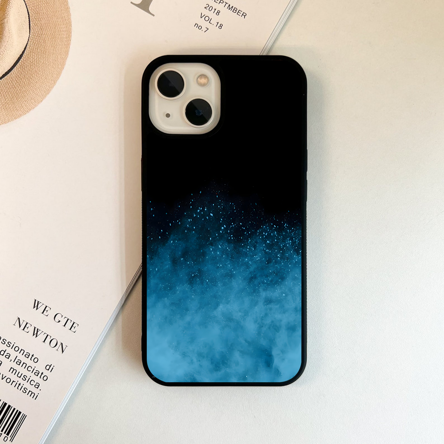 Blue Mist Galaxy Glass Case