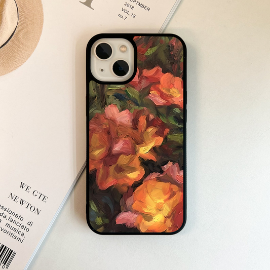 Crimson Garden Brush Glass Case