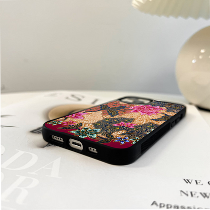 Vintage Floral Muse Glass Case