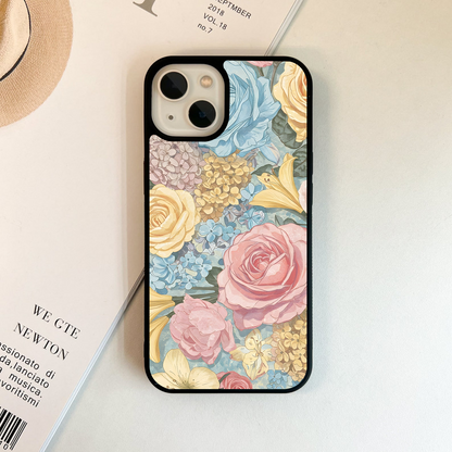 Pastel Garden Bliss Glass Case