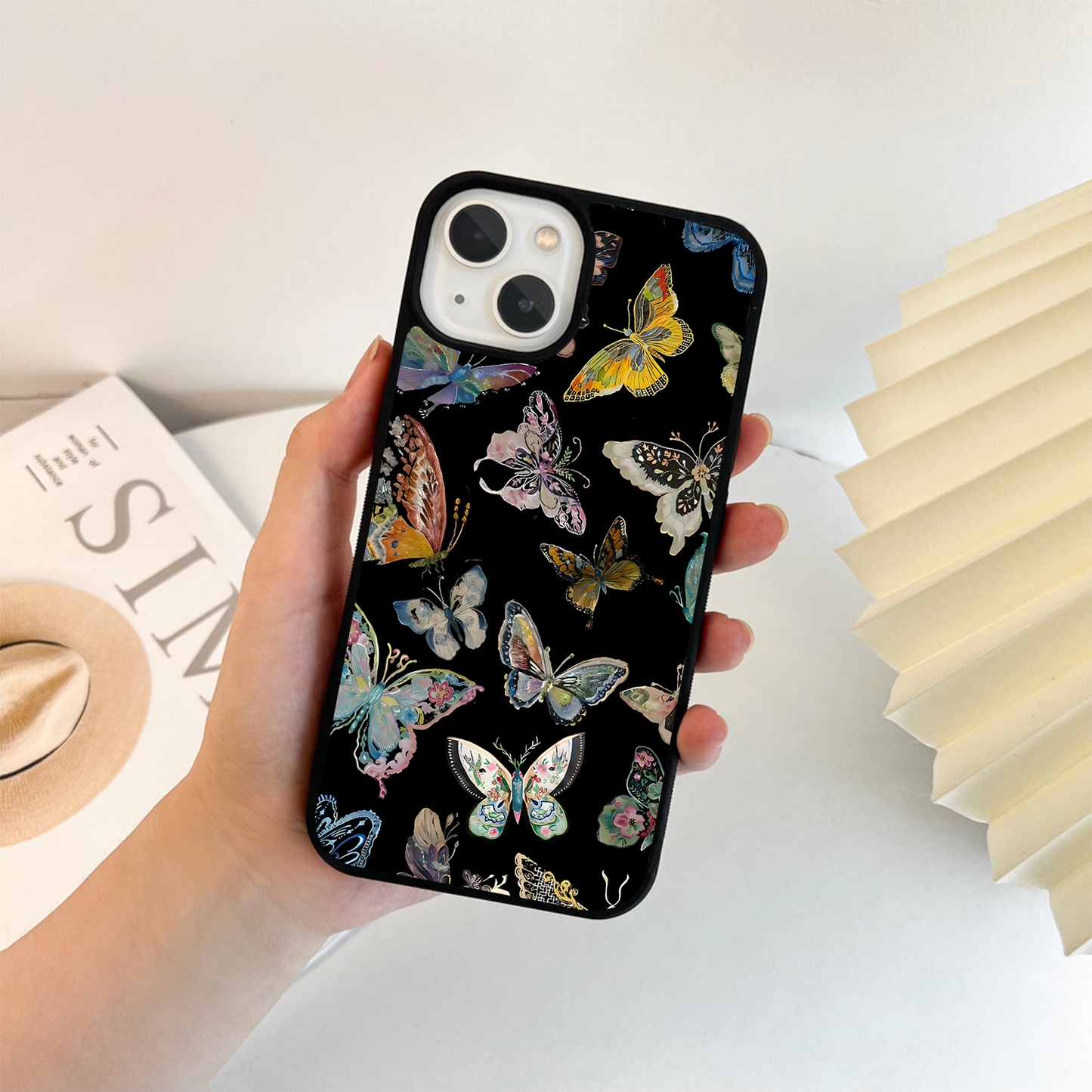 Mystic Butterfly Garden Glass Case