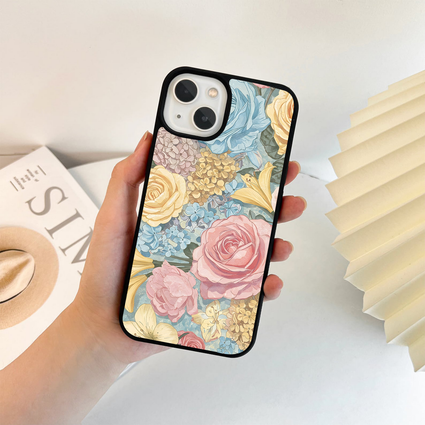 Pastel Garden Bliss Glass Case