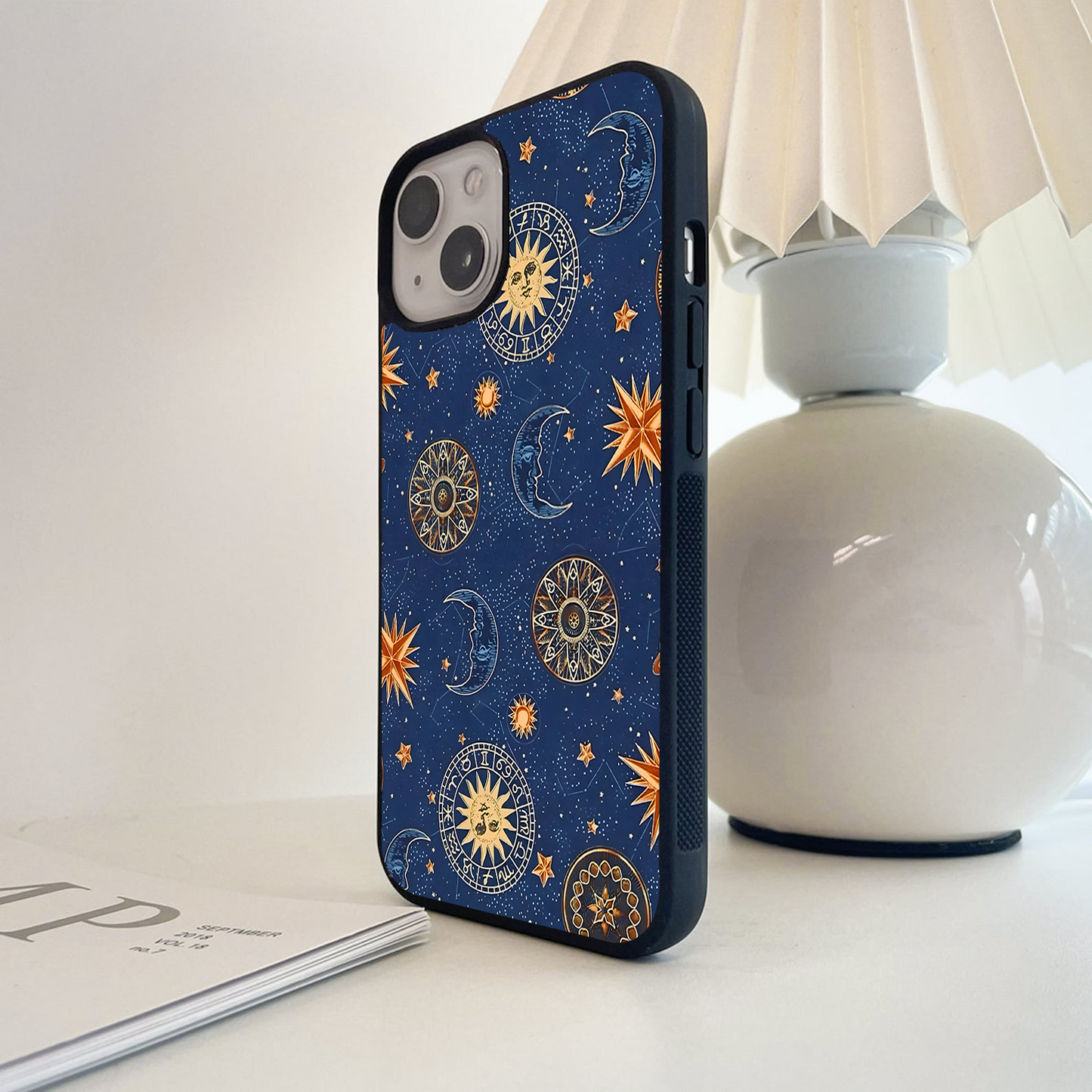 Zodiac Cosmic Glow Glass Case
