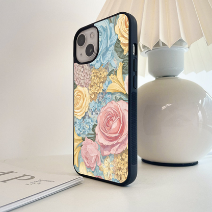 Pastel Garden Bliss Glass Case